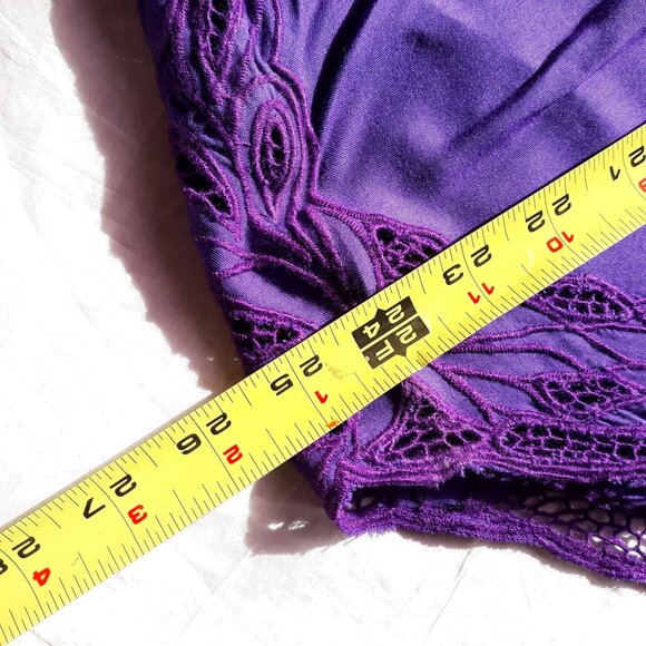 Red Threads Women 1X Purple Kimono 3 Piece Skirt Set Embroidered Vintage NOS - Picture 16 of 16
